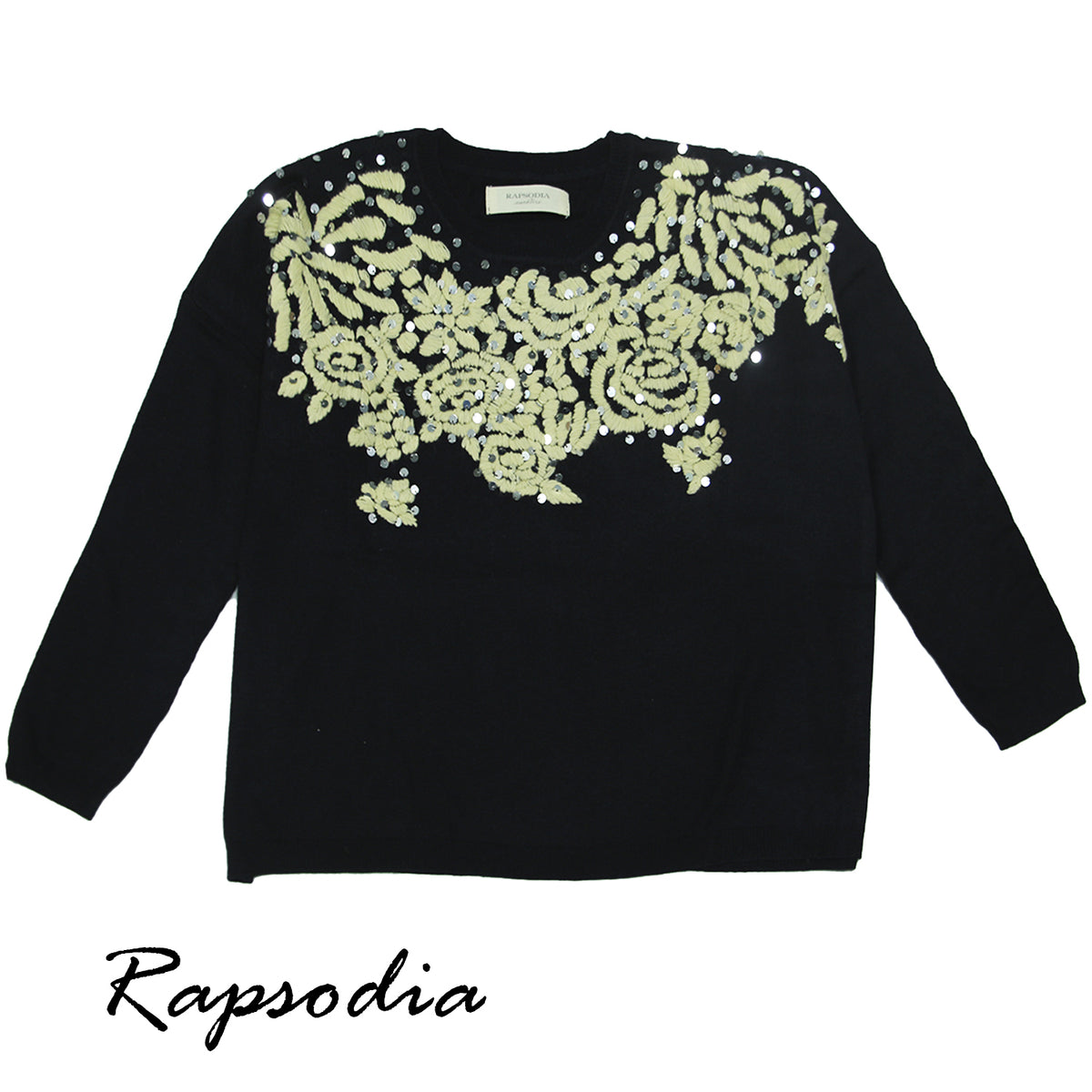 Sweater Rapsodia Brillantina Negro