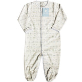 Enterito Babycottons Footie En las maderas  Blanco - Celeste