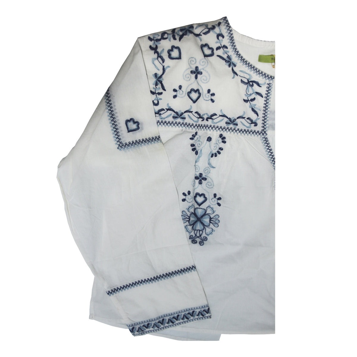 Blusa Rapsodia  Bell Blanco Azul