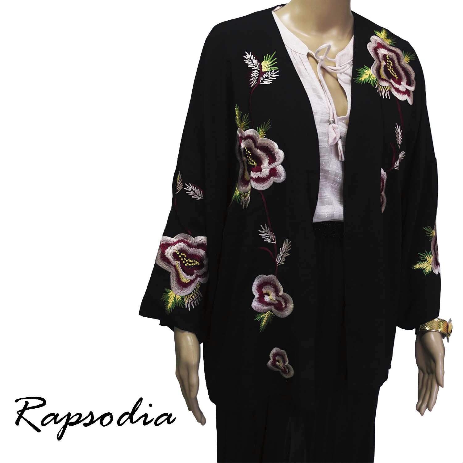 Kimono Rapsodia Kisa Corto Negro