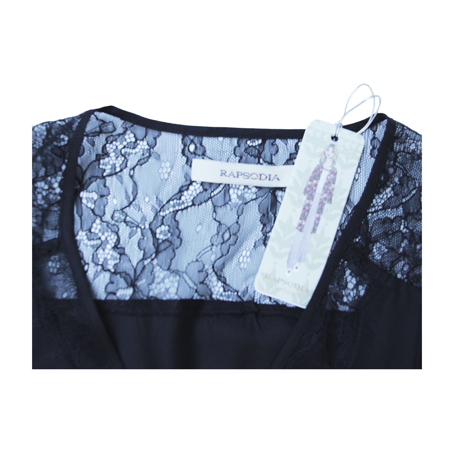 Vestido Rapsodia  New Casio Negro