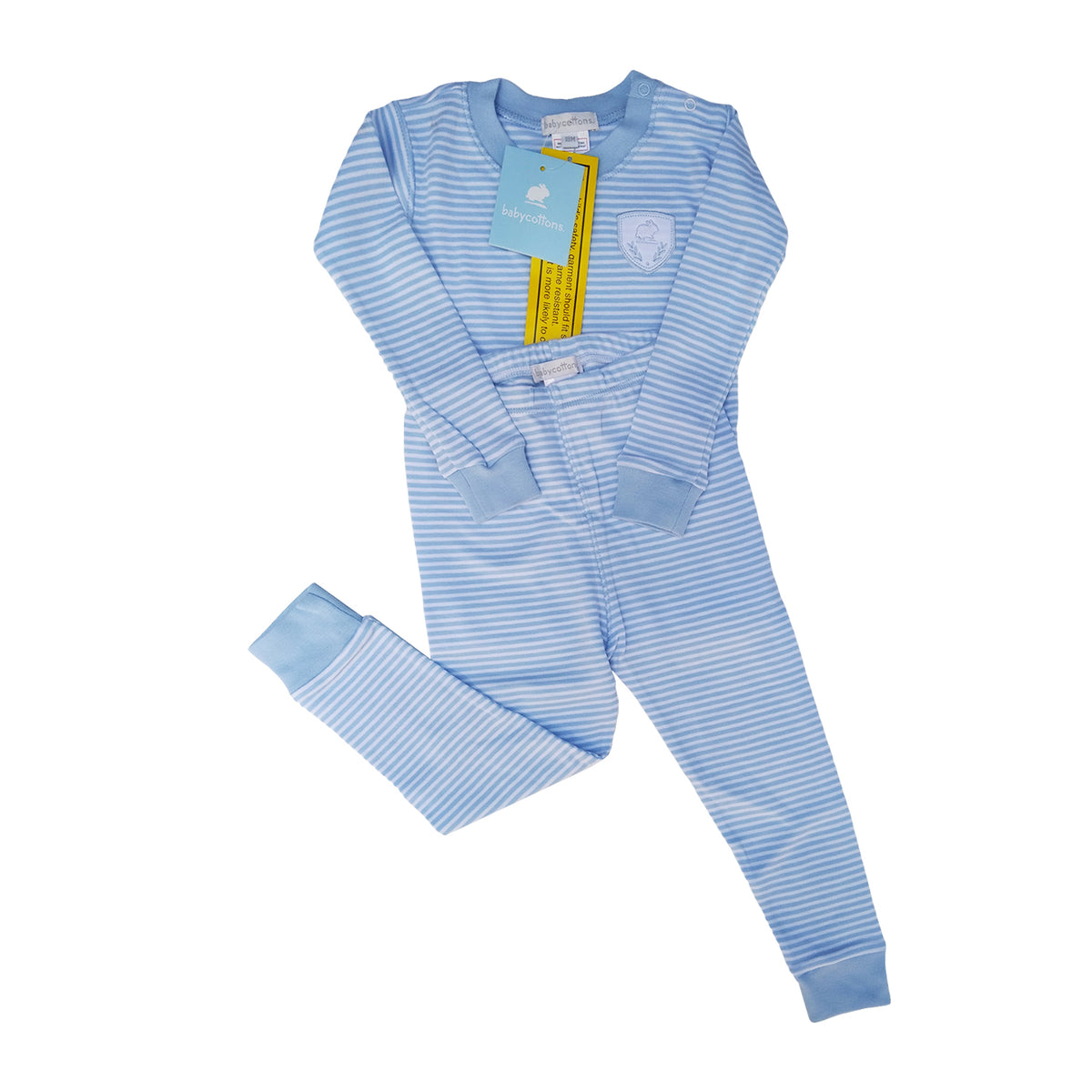 Pijama Babycottons Blanca Celeste