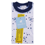 Pijama Babycottons Blanco Azul