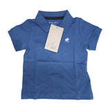 Polera Babycottons C/Polo MC Azul Francia