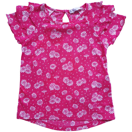 Camiseta Babycottons Daisies MC Fucsia