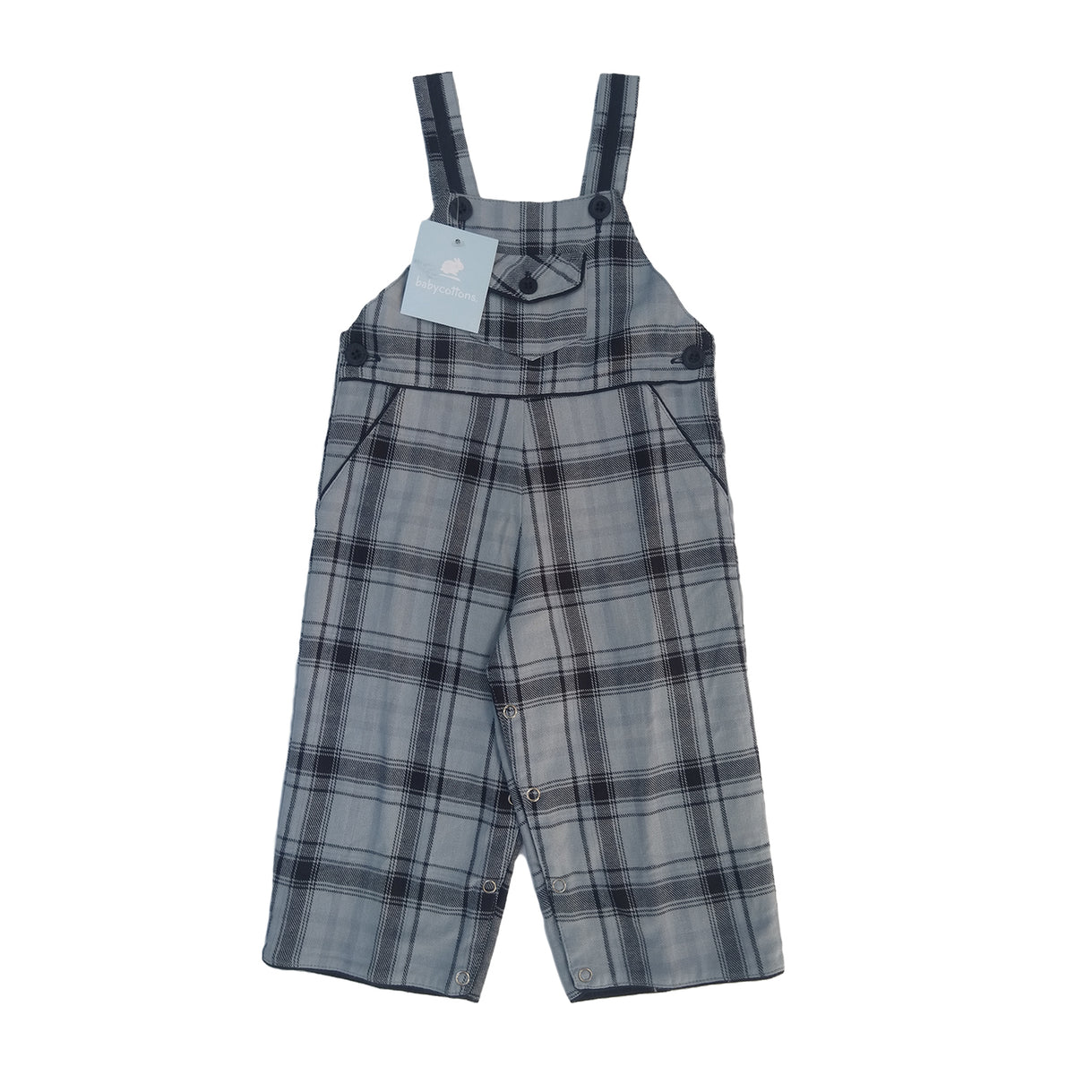 Jardinera Babycottons Overall Arthur Azul - TALLA-NB