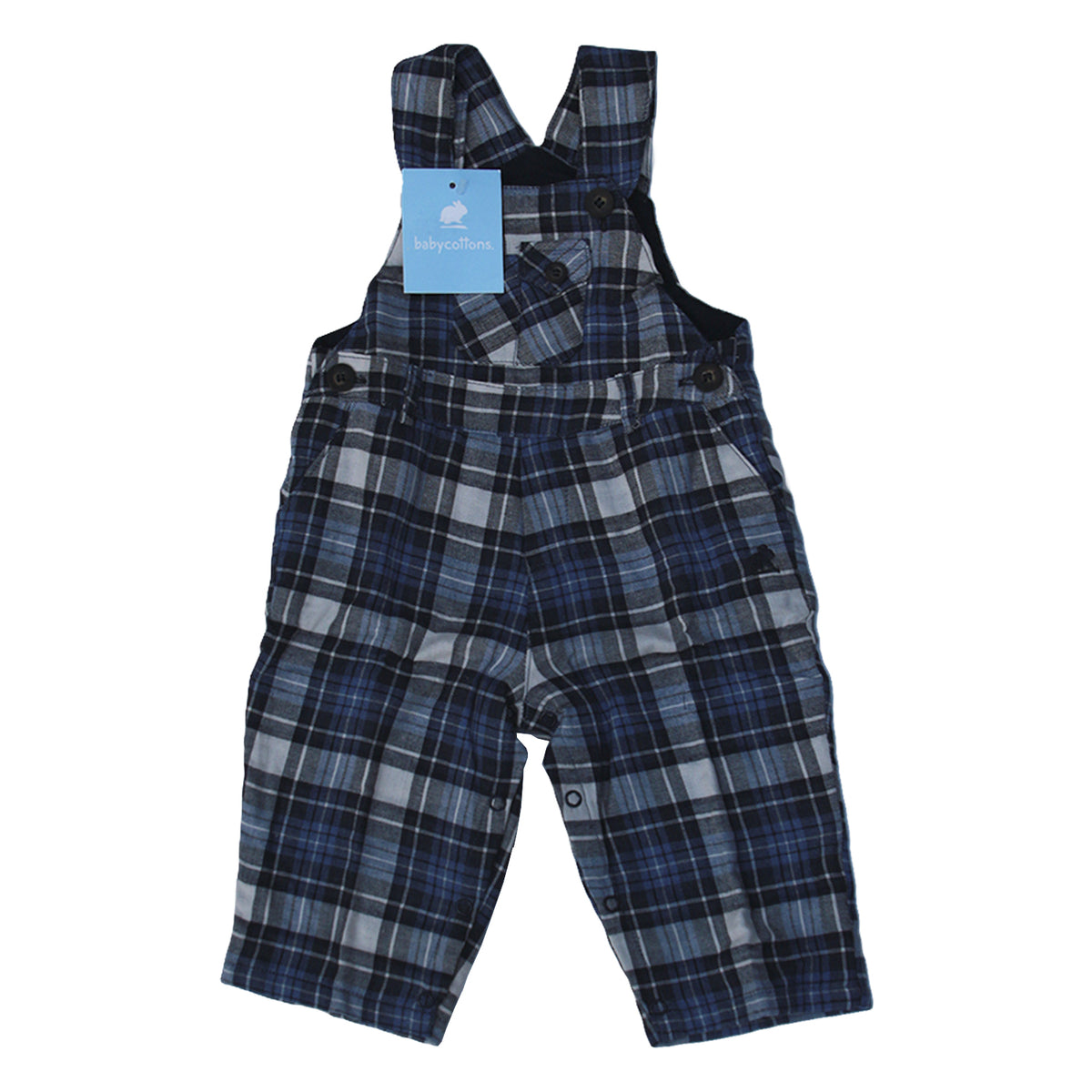 Jardinera Babycottons Overall Paul Azul - TALLA-NB