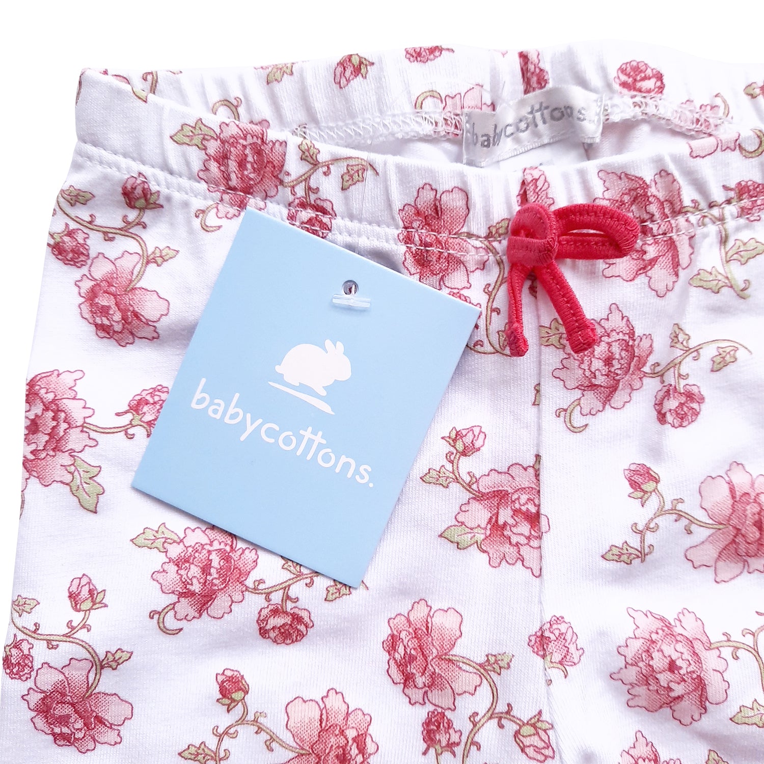 Leggings Babycottons Angelina Blanco y Rosa
