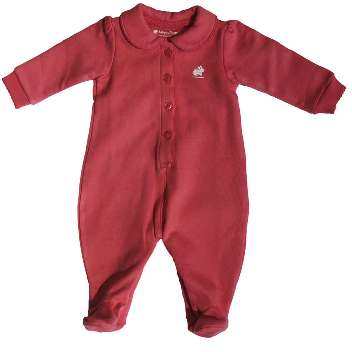 Enterito Babycottons ML frisa W Rosa Azalea