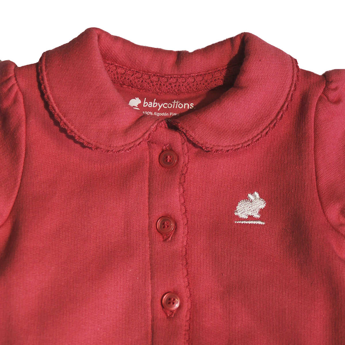 Enterito Babycottons ML frisa W Rosa Azalea