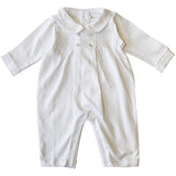 Enterito Babycottons Smock ML PL Sin Pie Blanco