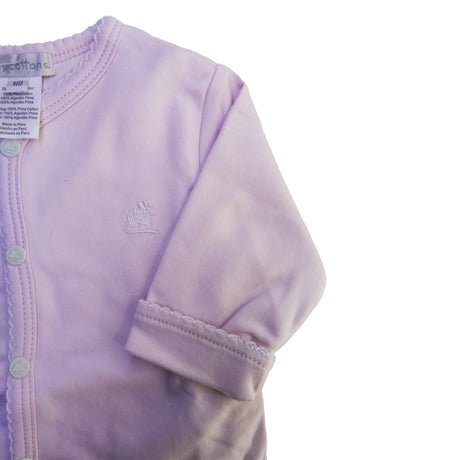 Cardigan Rever Basico S/capucha Pima Rosa