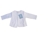 Cardigan Babycottons Picot Forrado Blanco