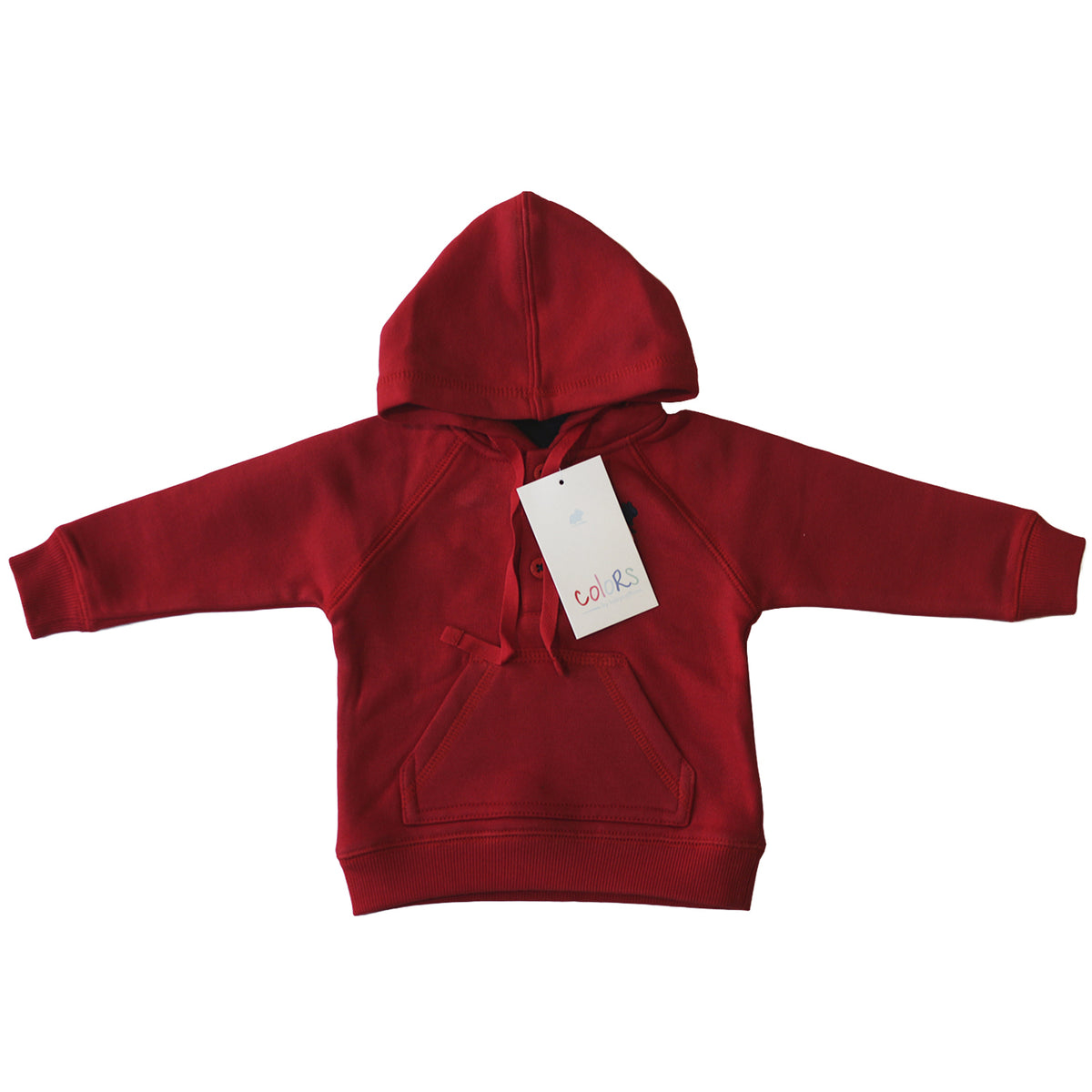Sweater Bzo Babycottons C Cap Frisa W Colors Rojo