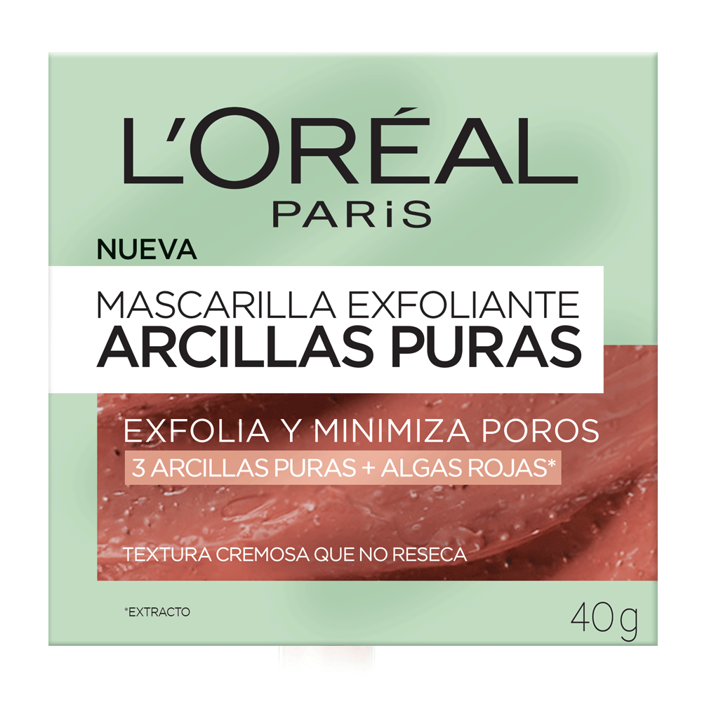 Mascarilla Exfoliante Arcillas Puras 40Gr L&#39;Oréal Paris