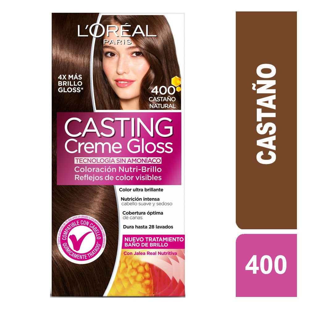 Castin gr Creme  gr Loss T 400 Castaño Jreal Tono Sobre Tono