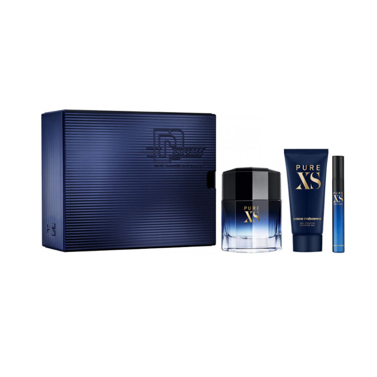 Pure Xs Estuche 100ml+100 gel+10ml Edt Hombre