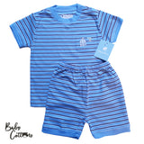 Pijama Babycottons MC de Short Safari Celeste