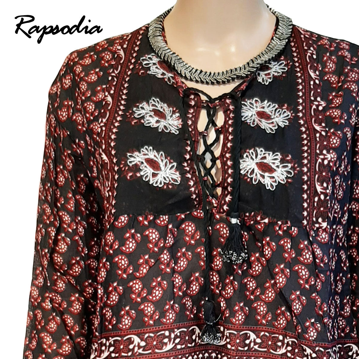 Blusa Rapsodia Bartu Oshka Negro