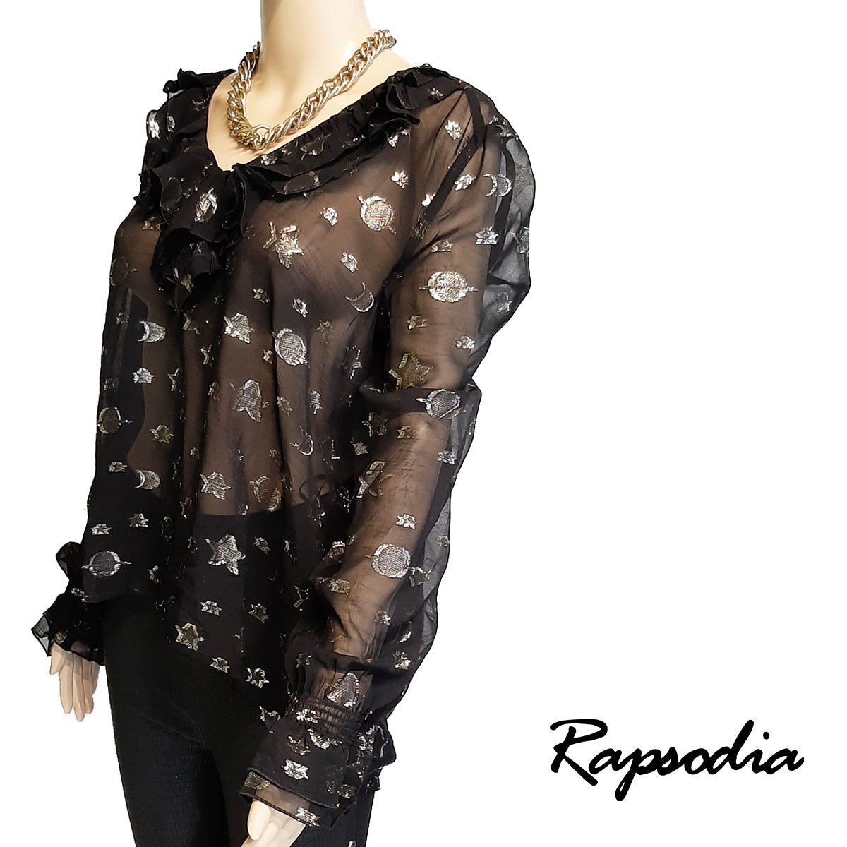 Blusa Rapsodia Mycosmos Negro