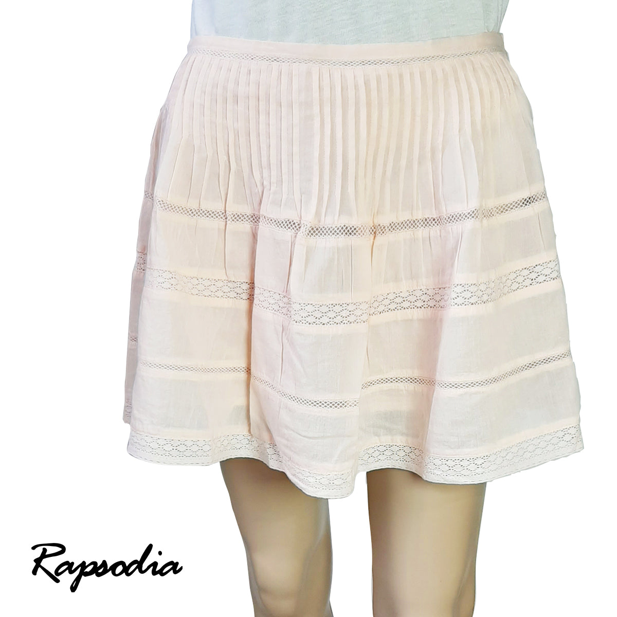 Falda Rapsodia Pauline Rose Rosa