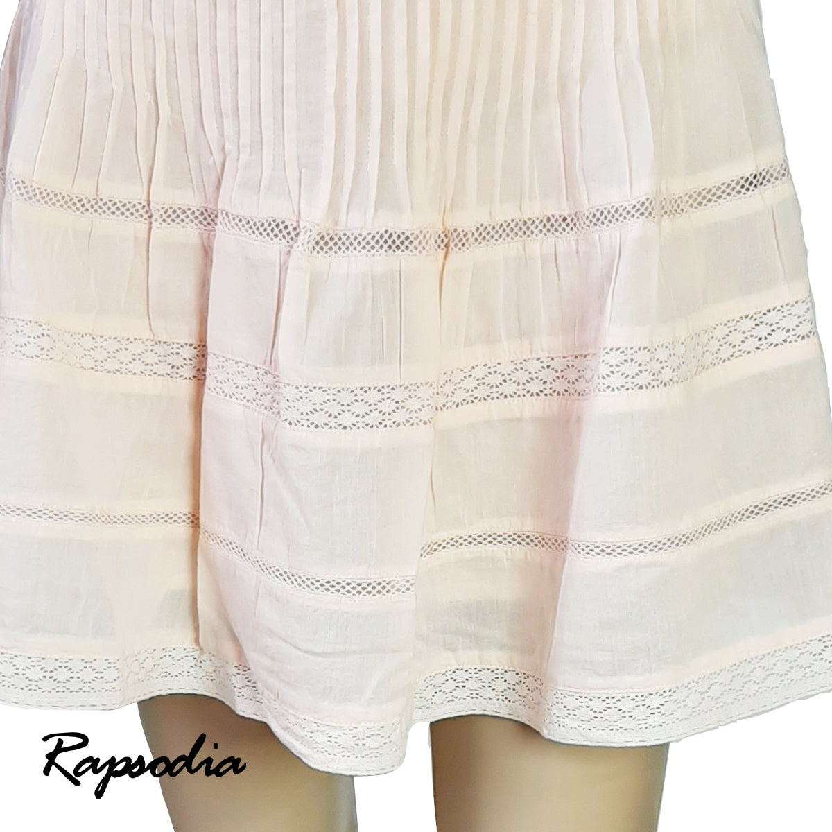 Falda Rapsodia Pauline Rose Rosa