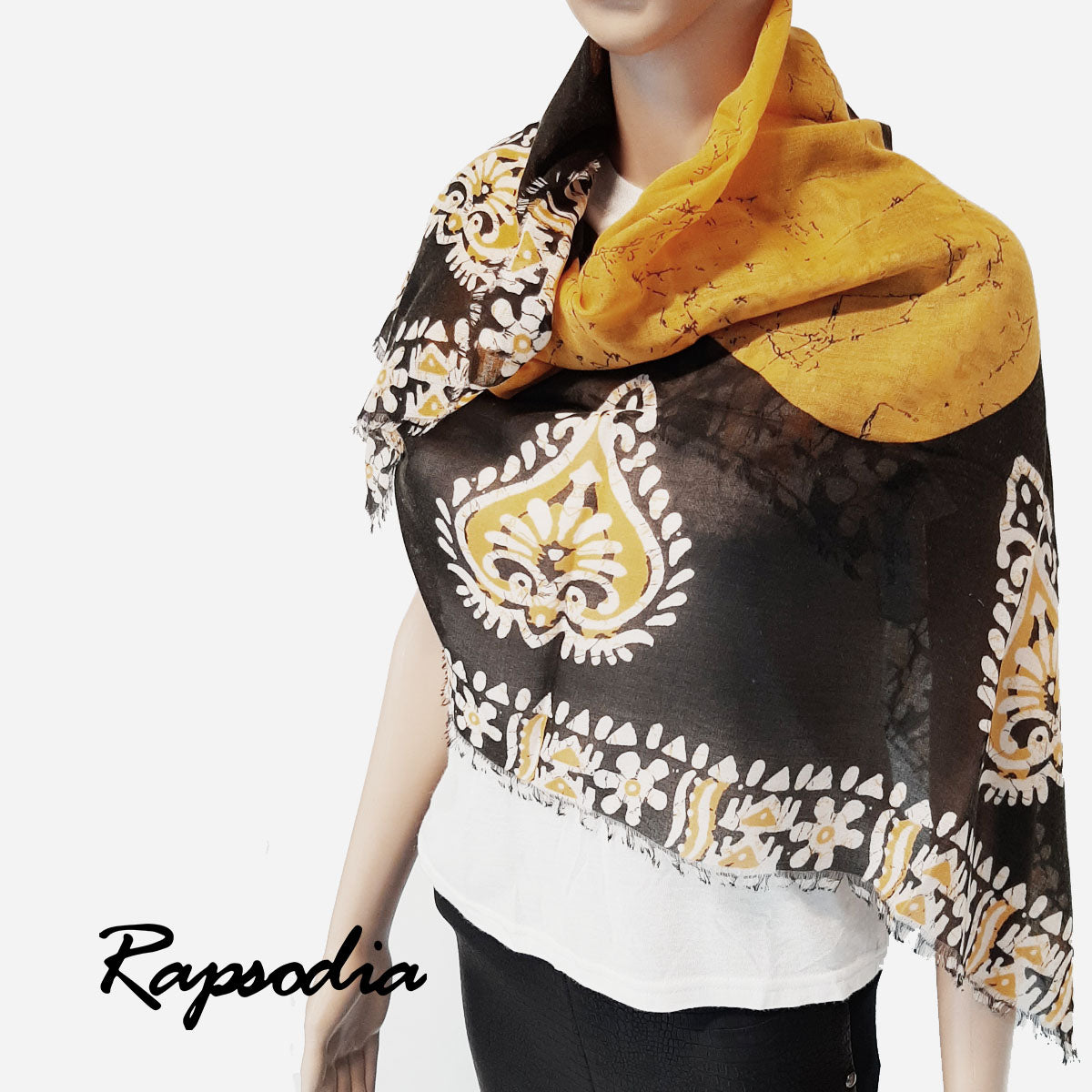 Pañuelo Rapsodia Mix Spider Mostaza