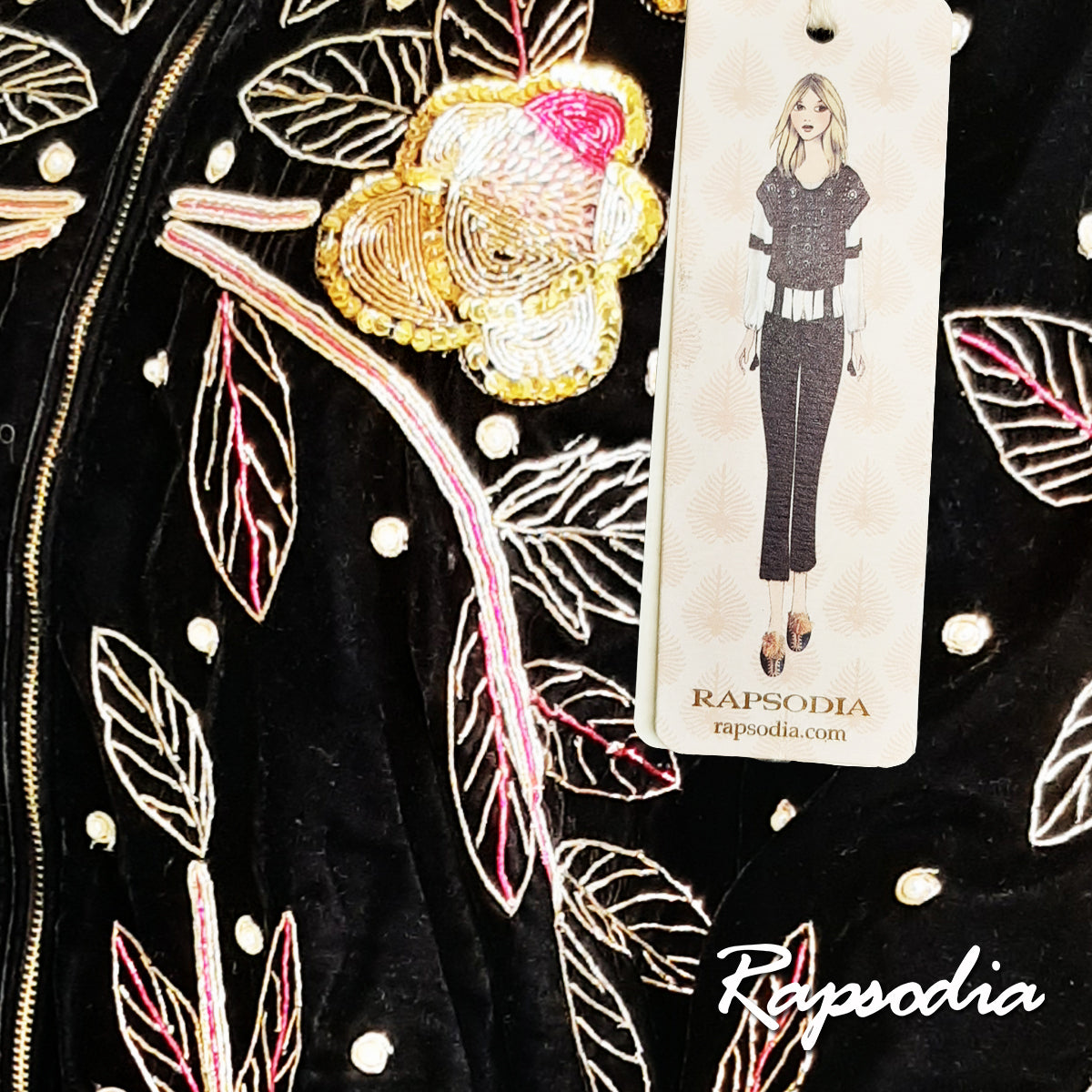 Chaqueta Rapsodia Eram Velvet Negro