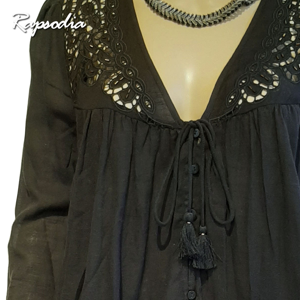 Blusa Rapsodia Radwson Negro