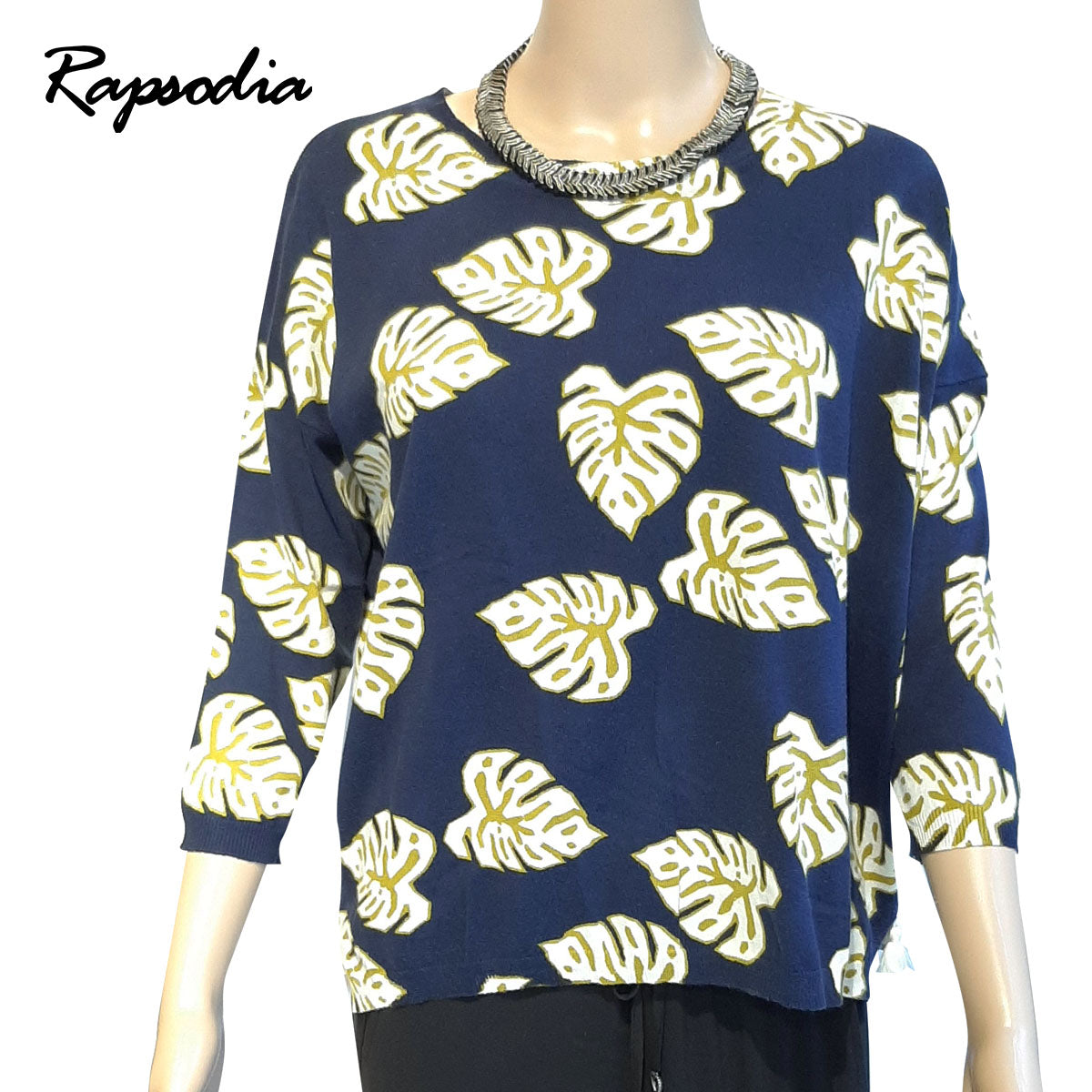 Sweater Rapsodia Leaves Azul