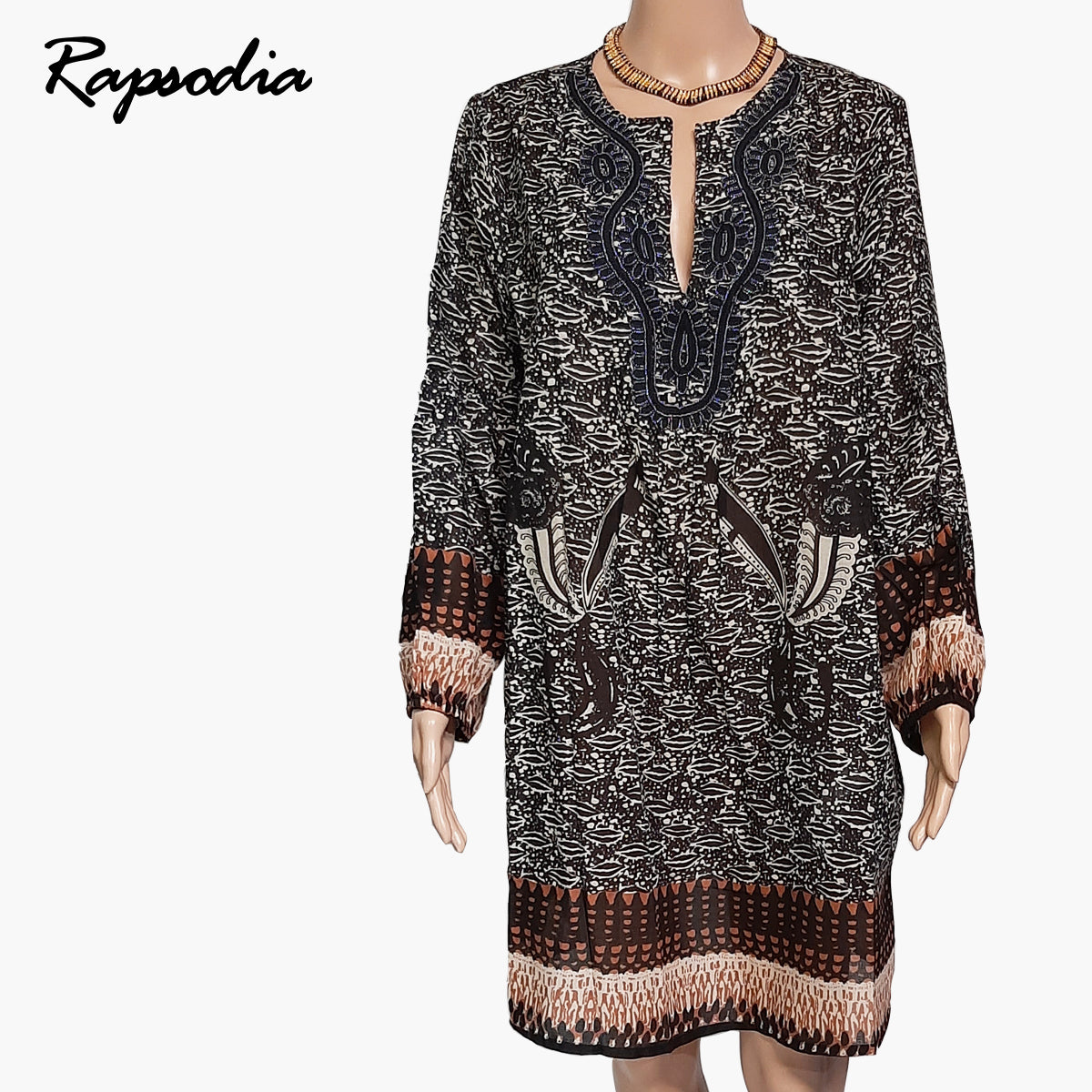 Vestido Rapsodia Tunica Kiss Negro