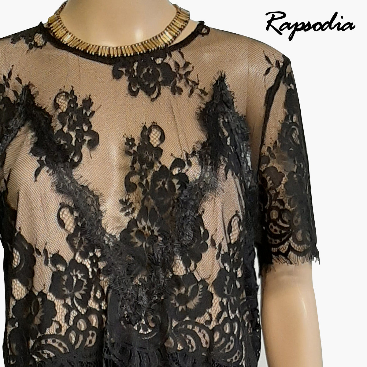 Vestido Rapsodia Ayise Negro