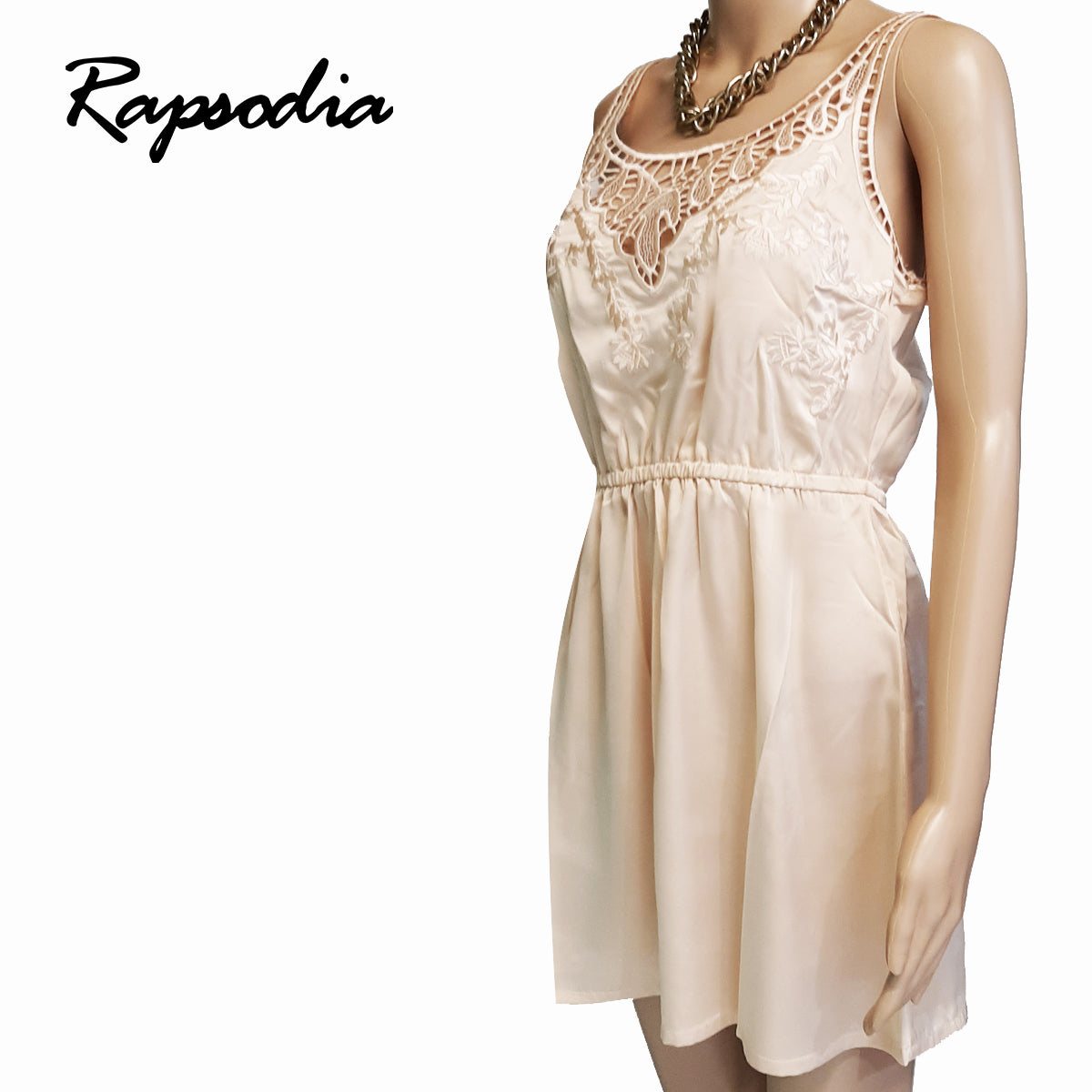 Vestido Rapsodia Corto Zaira Crudo