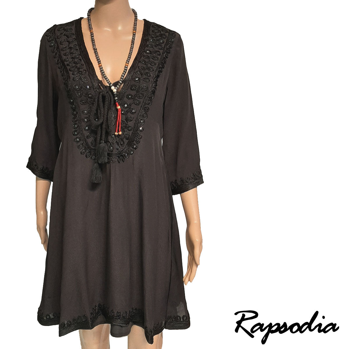 Vestido Rapsodia Zhara Shura Negro