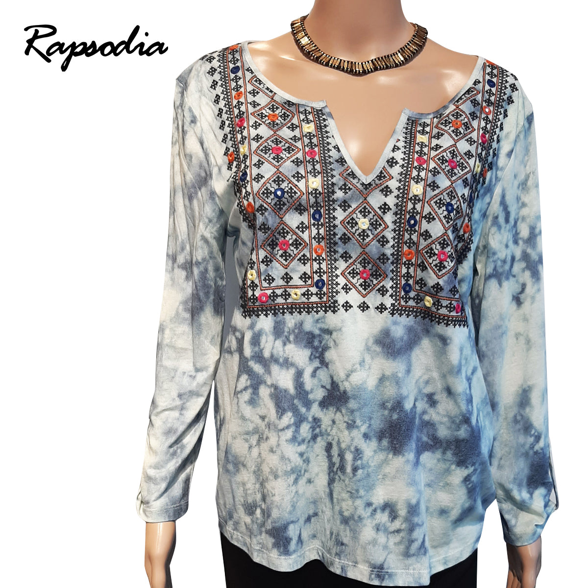 Polera Rapsodia Mandarin Celeste