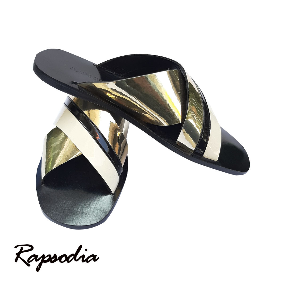 Sandalias Rapsodia Cali (Beige y Dorada)