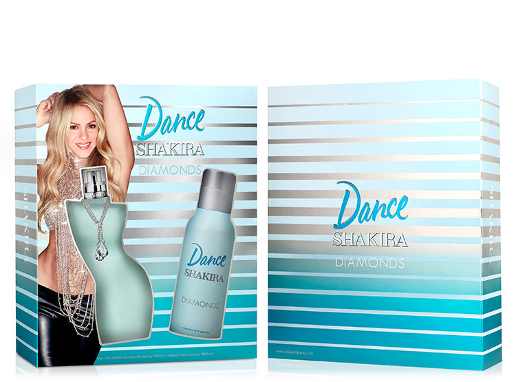 ESTUCHE SHAKIRA DANCE DIAMONDS EDT 80ML + DEO 24H 150ML