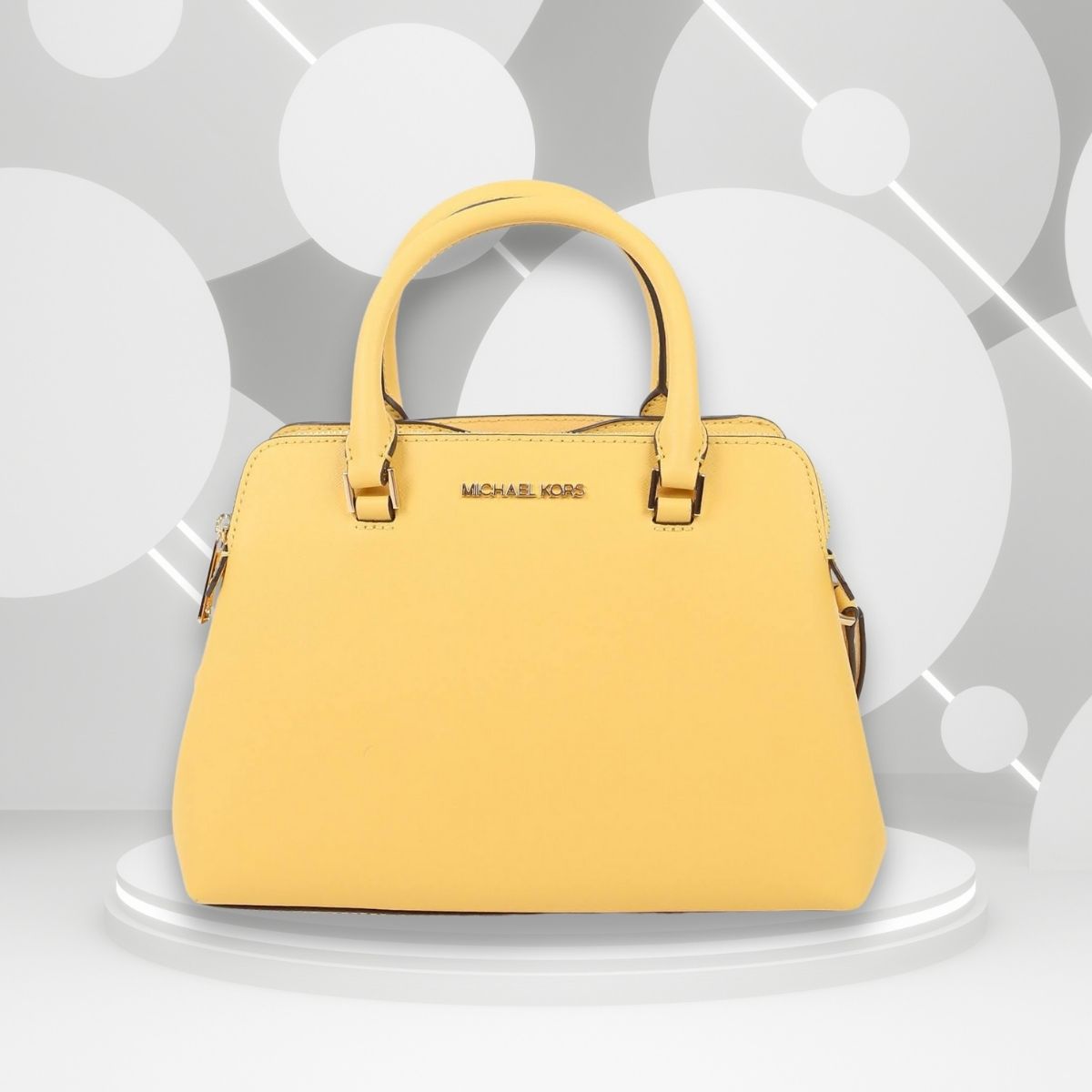 Cartera Michael Kors IDINA Satchel Leather Dusty Daisy SmColor DUSTY DAISY