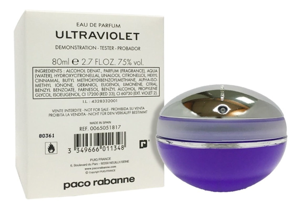 Ultraviolet Paco Rabanne Edp 80 Ml Mujer Tester